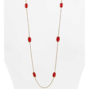 Kendra Scott Red Kelsie Necklace